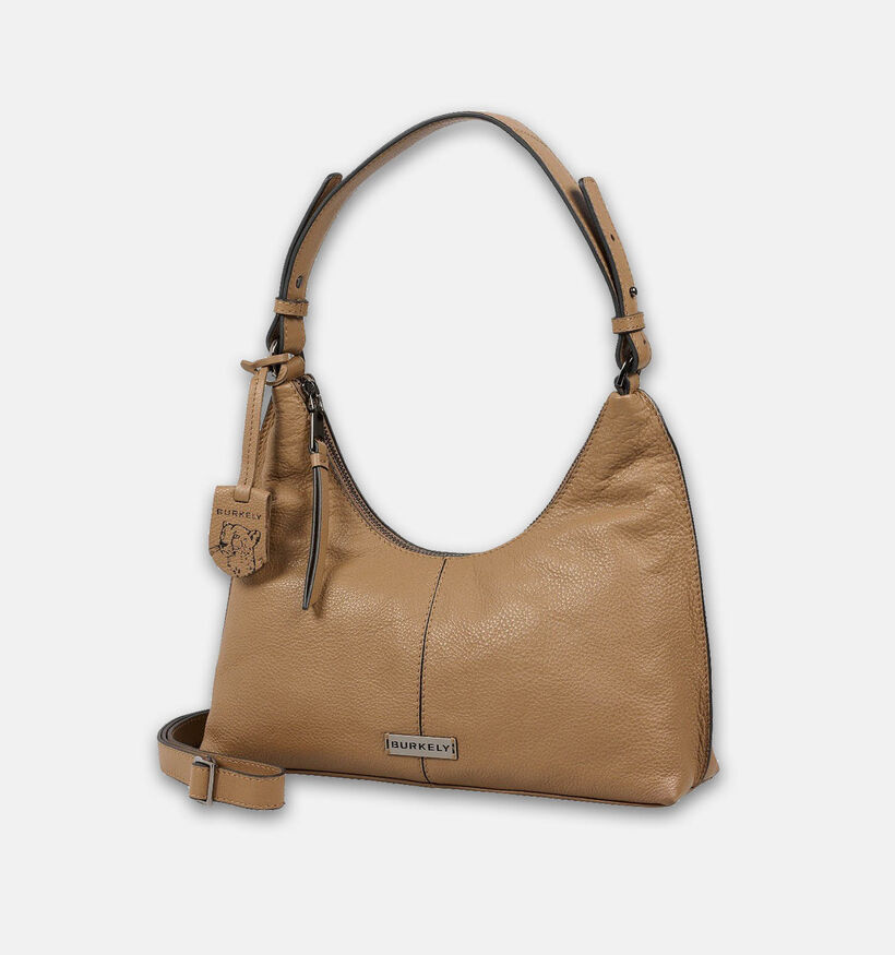 Burkely Taupe Schoudertas voor dames (333347)