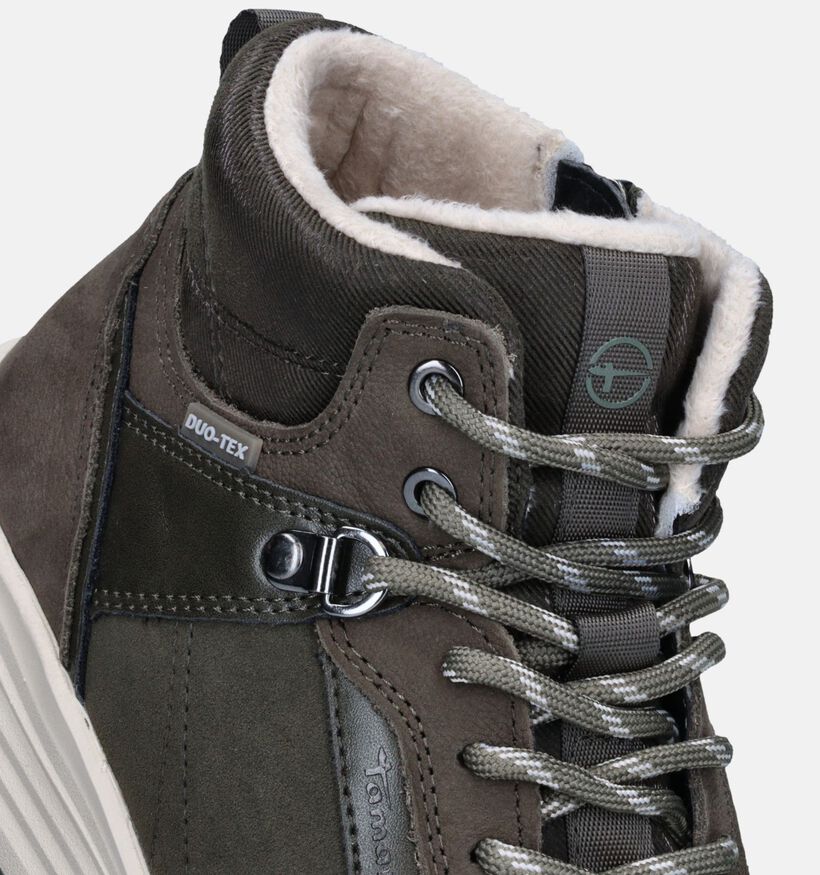 Tamaris Baskets montantes en Vert pour femmes (344702) - pour semelles orthop&eacute;diques