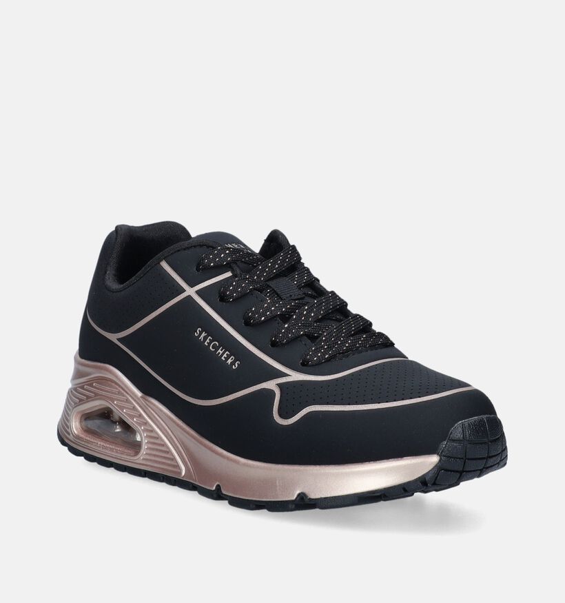 Skechers Uno Gen1 - Cool Heels Baskets en Noir pour filles (345258)
