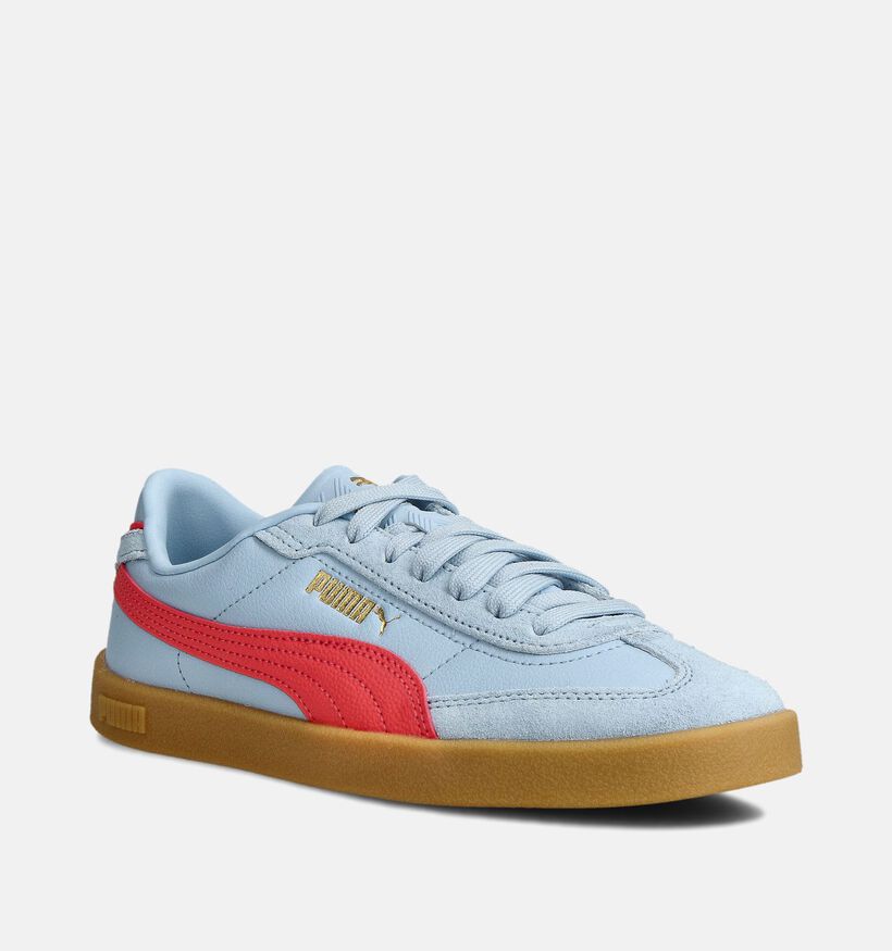 Puma Club II Era Baskets basses en Bleu/Rouge pour filles (359290) - pour semelles orthopédiques