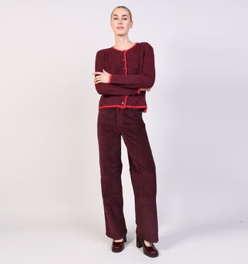 Vero Moda Pantalons Bordeaux