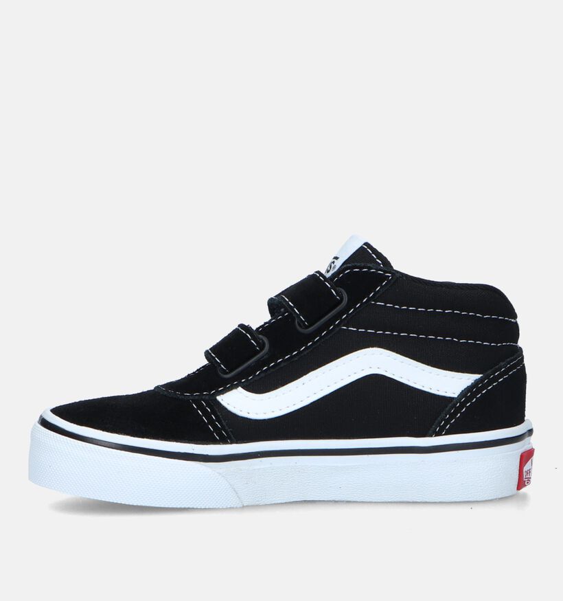 Vans Ward Mid V YT Baskets de skate en Noir pour filles, garçons (334083)