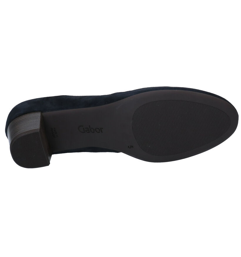 Gabor Best Fitting Escarpins en Bleu en nubuck (282278)