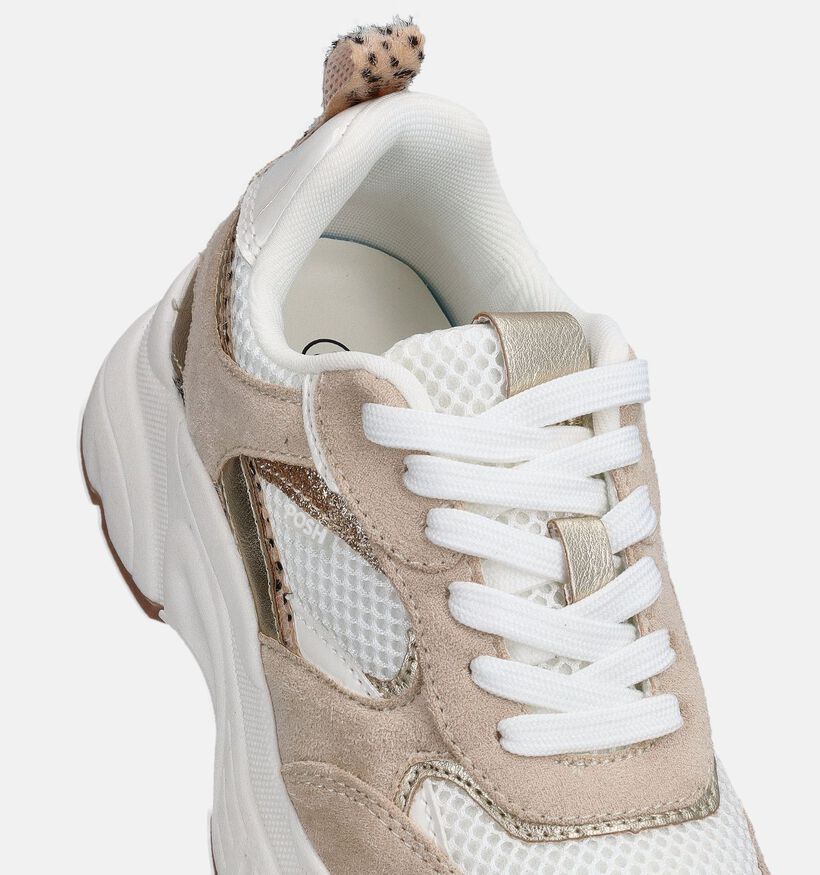 Posh by Poelman Beige/Witte Sneakers voor meisjes (370766)