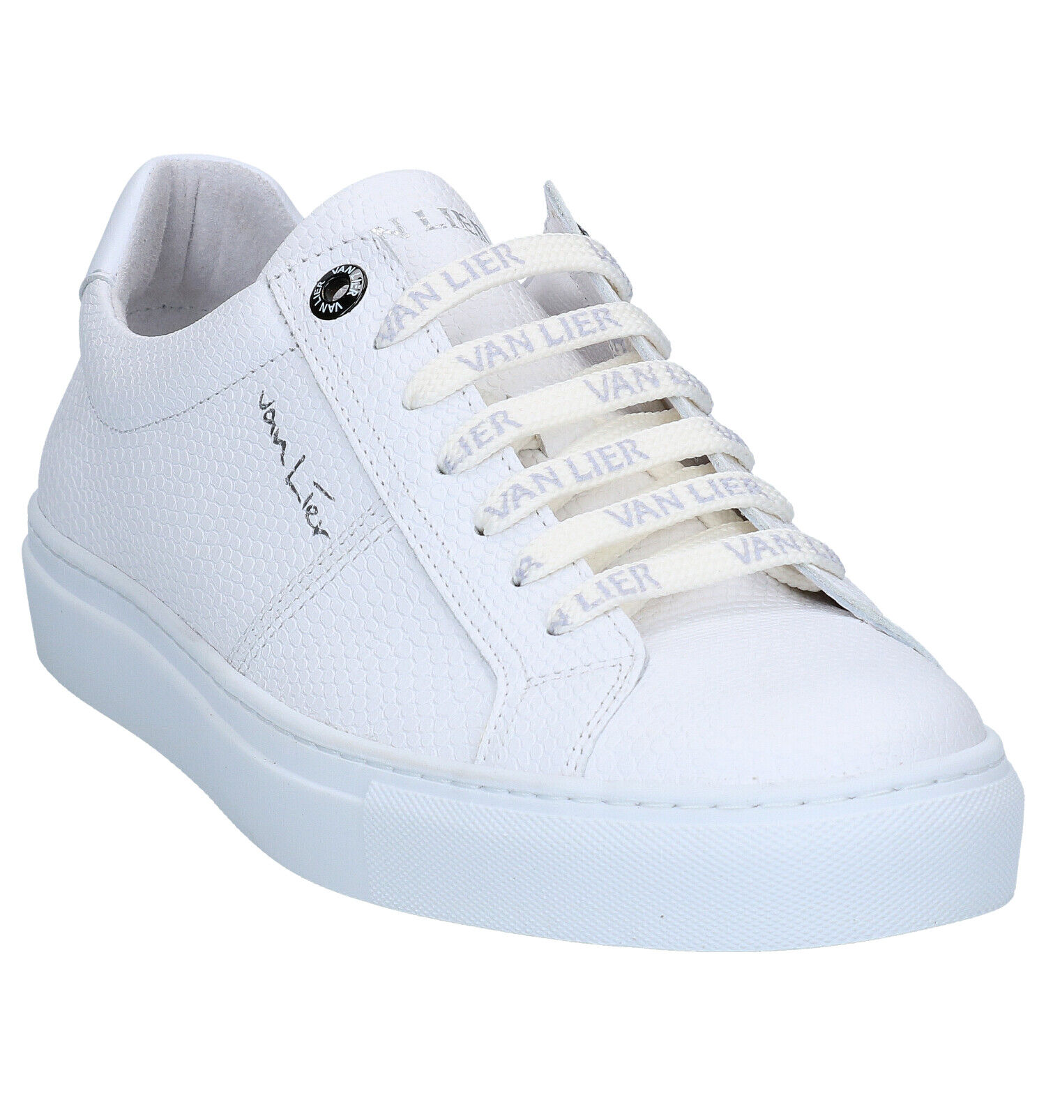 Witte vans leer clearance