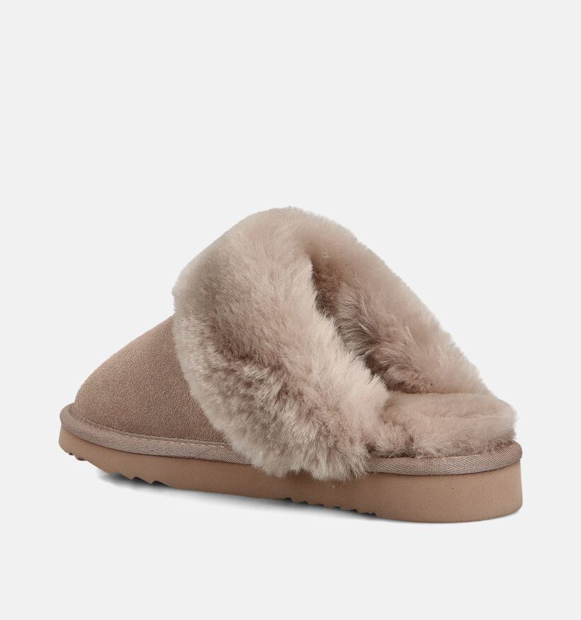 Warmbat Flurry Pantoufles ouvertes en Taupe pour femmes (362516)