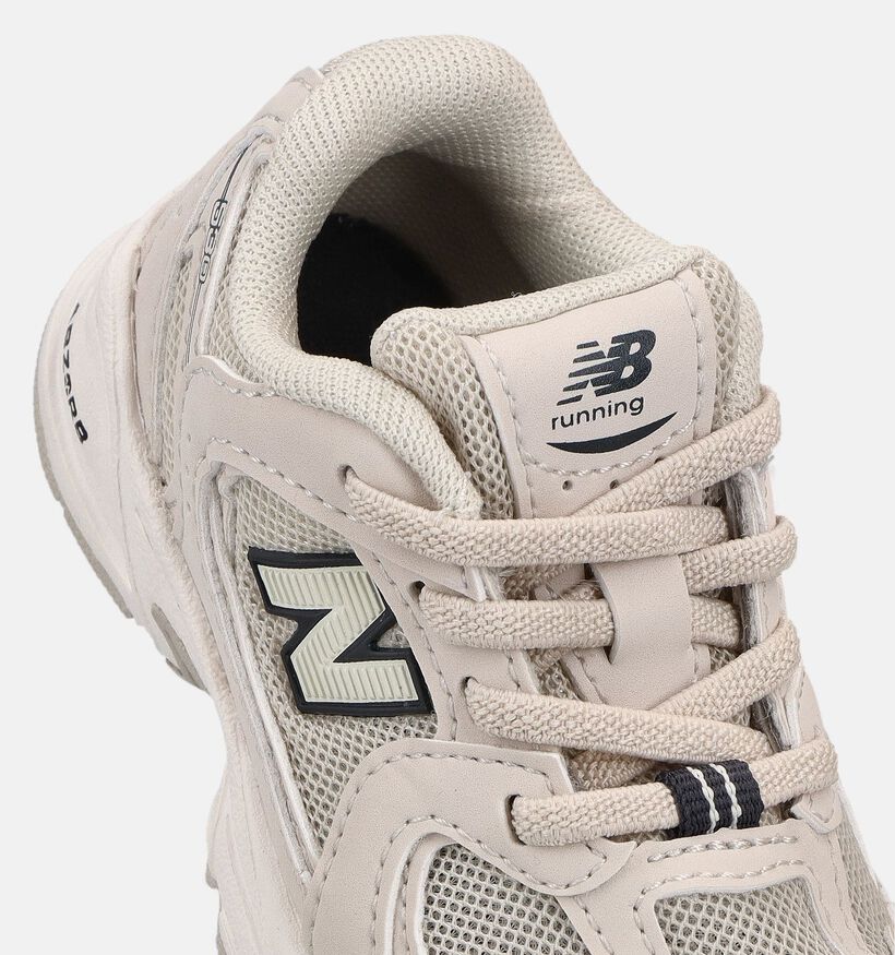 New Balance 530 Ecru Sneakers voor jongens, meisjes (375135) - geschikt voor steunzolen