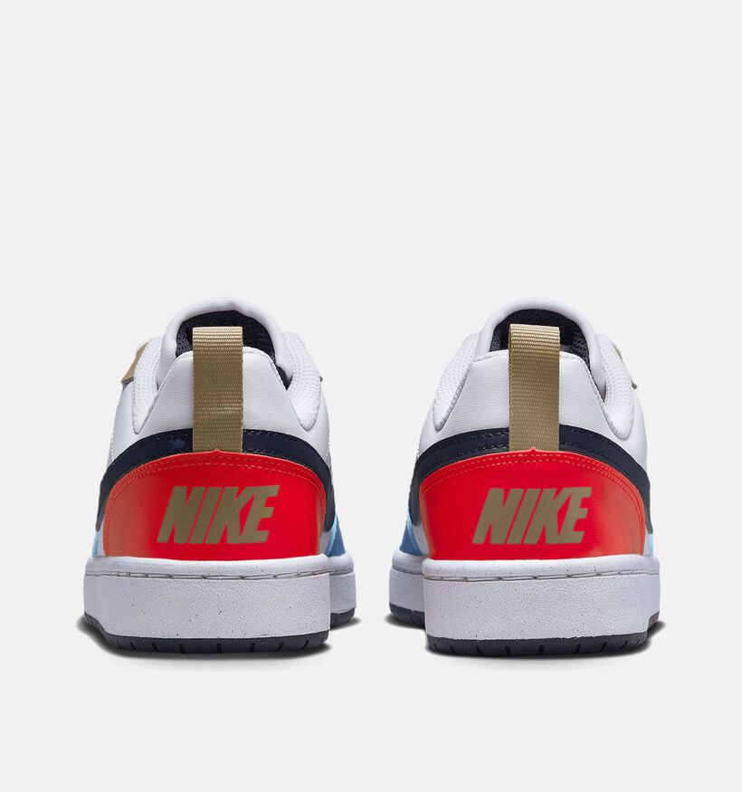 Nike Court Borough Low Witte Sneakers voor jongens, meisjes (357705)