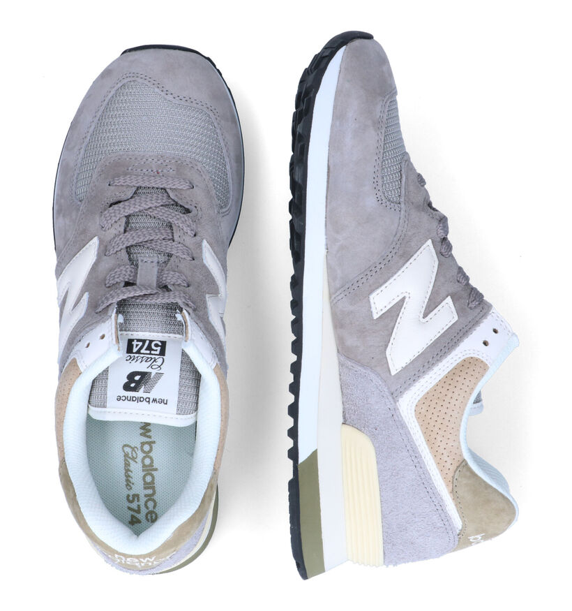 New Balance ML574 Grijze Sneakers voor heren (301745) - geschikt voor steunzolen