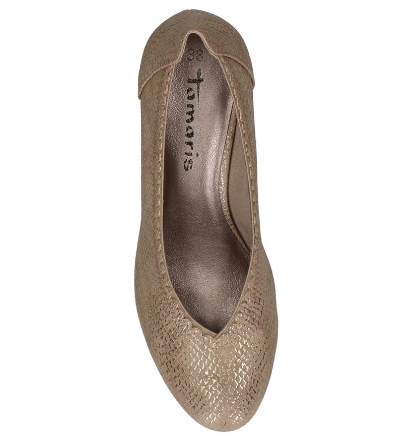 Tamaris Escarpins classique en Taupe en simili cuir (214242)