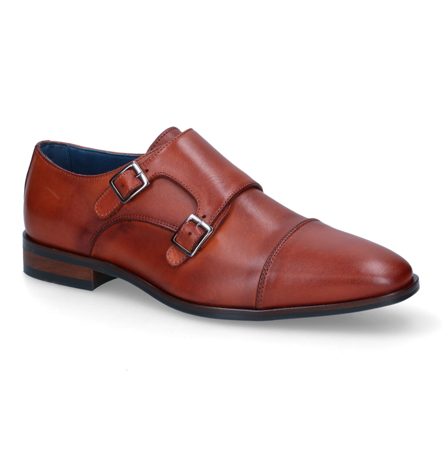 Berkelmans Monaco Cognac Schoenen met Gesp Heren Geklede schoenen Online op TORFS.BE