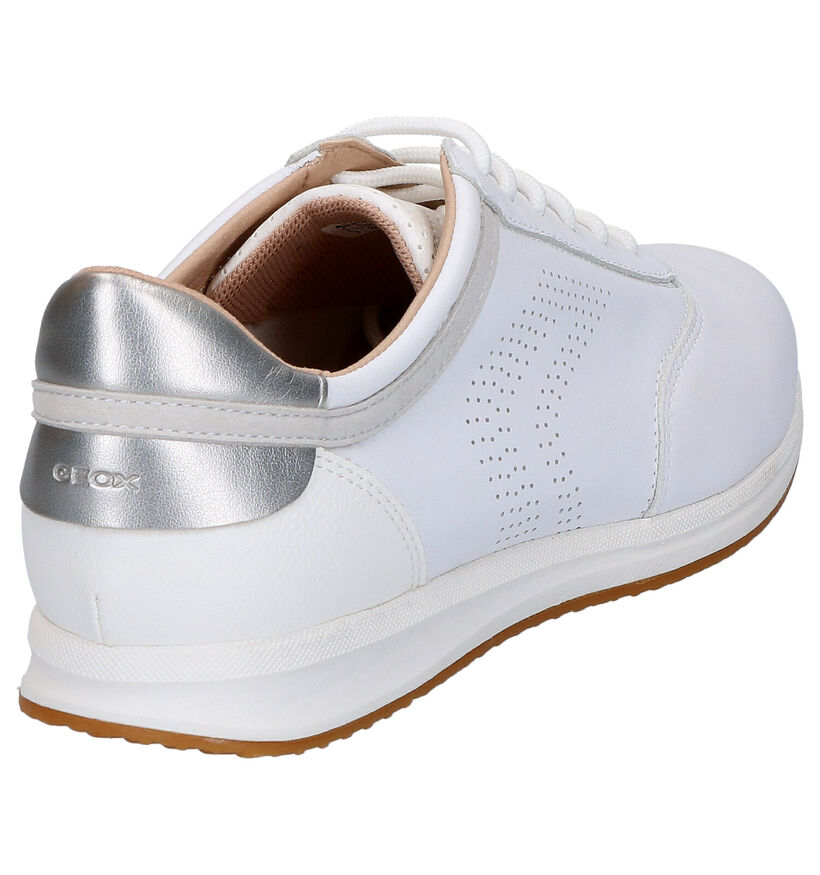 Geox Chaussures à lacets en Blanc en cuir (266845)
