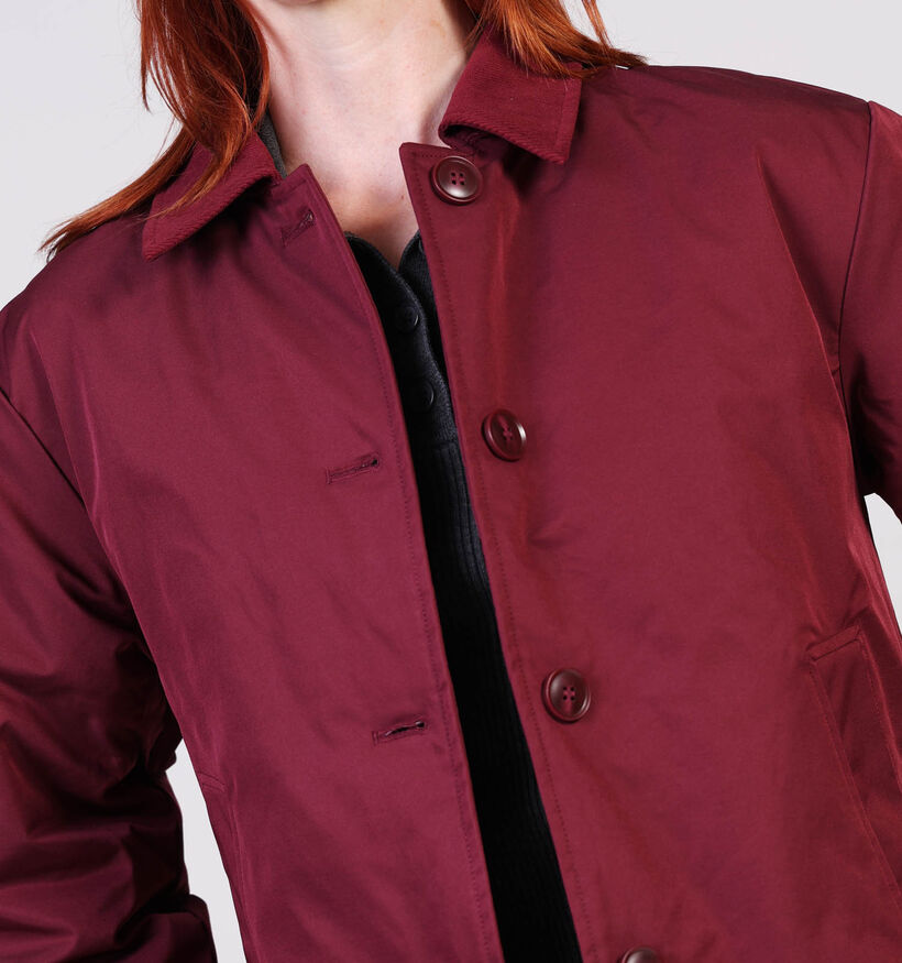 Pieces Jorma Corduroy Manteau en Bordeaux pour femmes (362264)