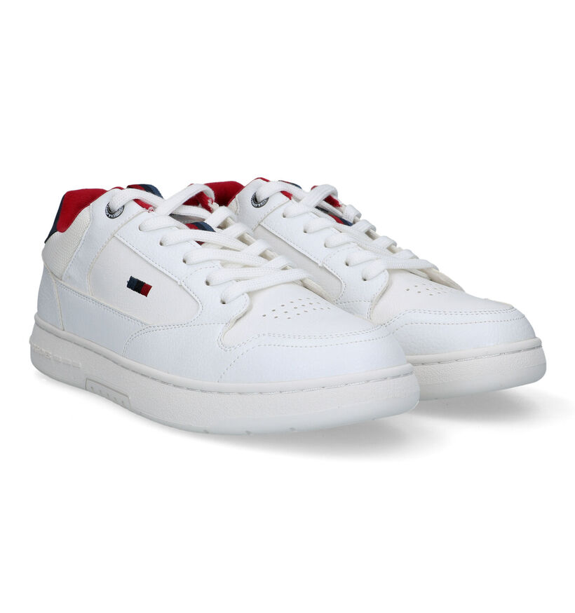 Jack & Jones Heath Pu Baskets en Blanc pour hommes (321028) - pour semelles orthopédiques