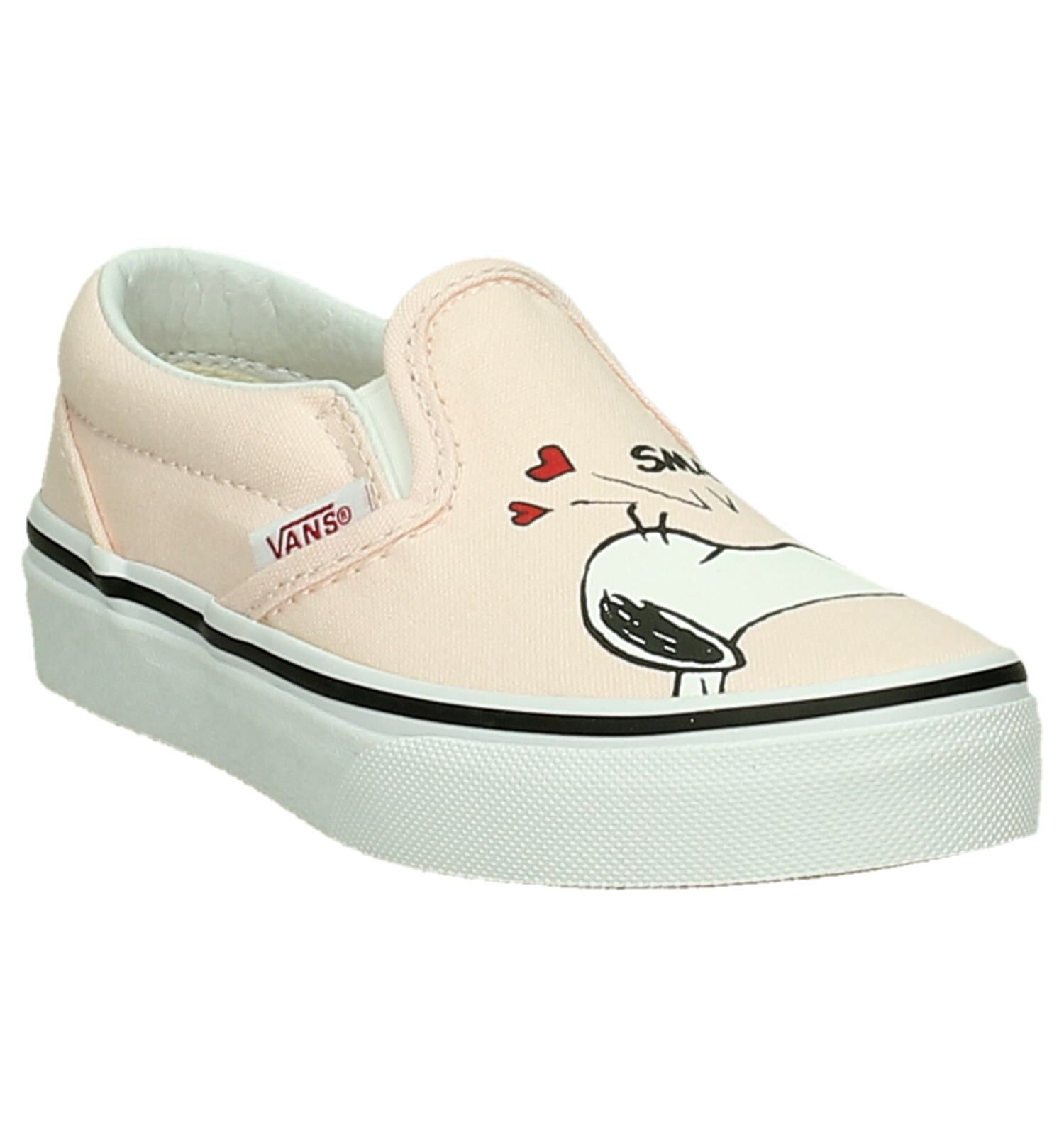 Vans best sale instappers roze