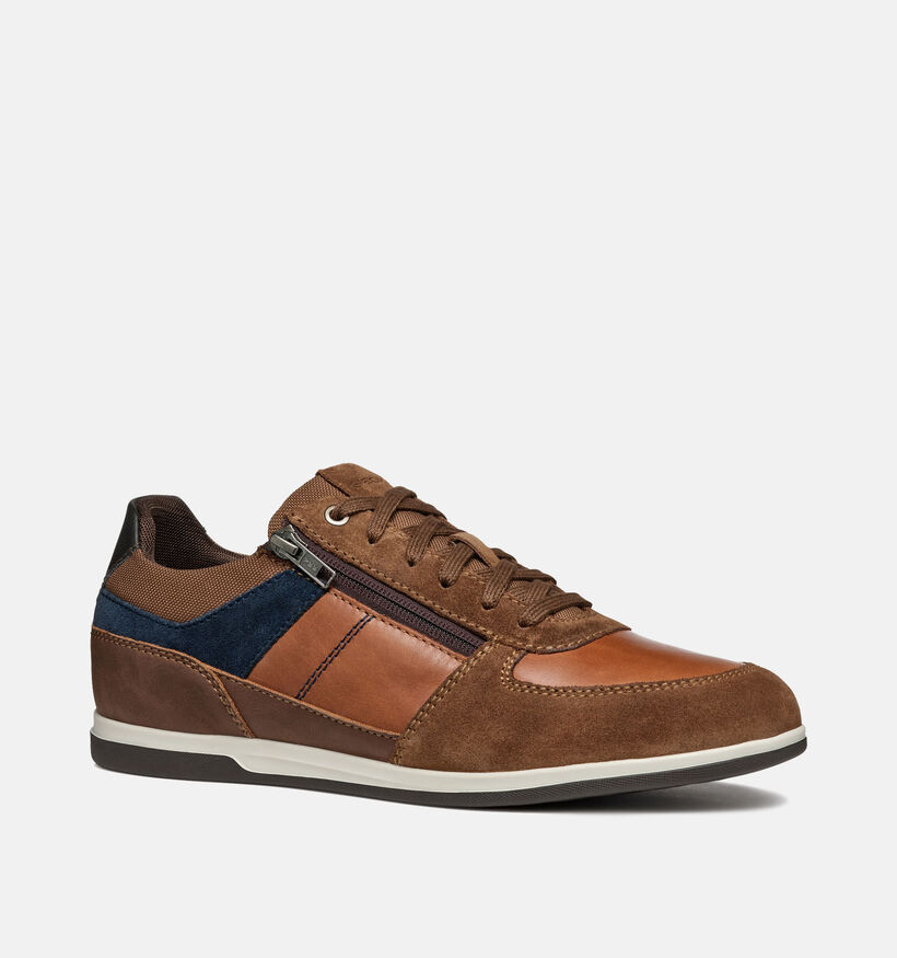 Geox Renan Cognac Veterschoenen voor heren (344328) - geschikt voor steunzolen
