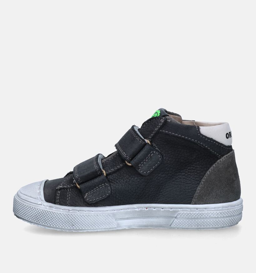 STONES and BONES Rento Chaussures à velcro en Noir pour garçons (329429) - pour semelles orthopédiques
