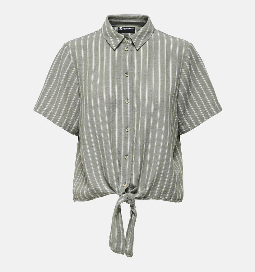 JDY Emilia Chemise rayée en Vert pour femmes (354470)
