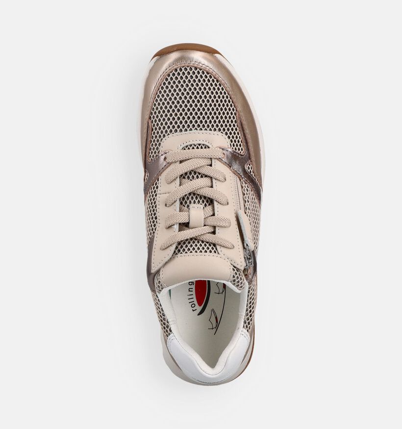 Gabor Rollingsoft Gouden Sneakers voor dames (368407) - geschikt voor steunzolen