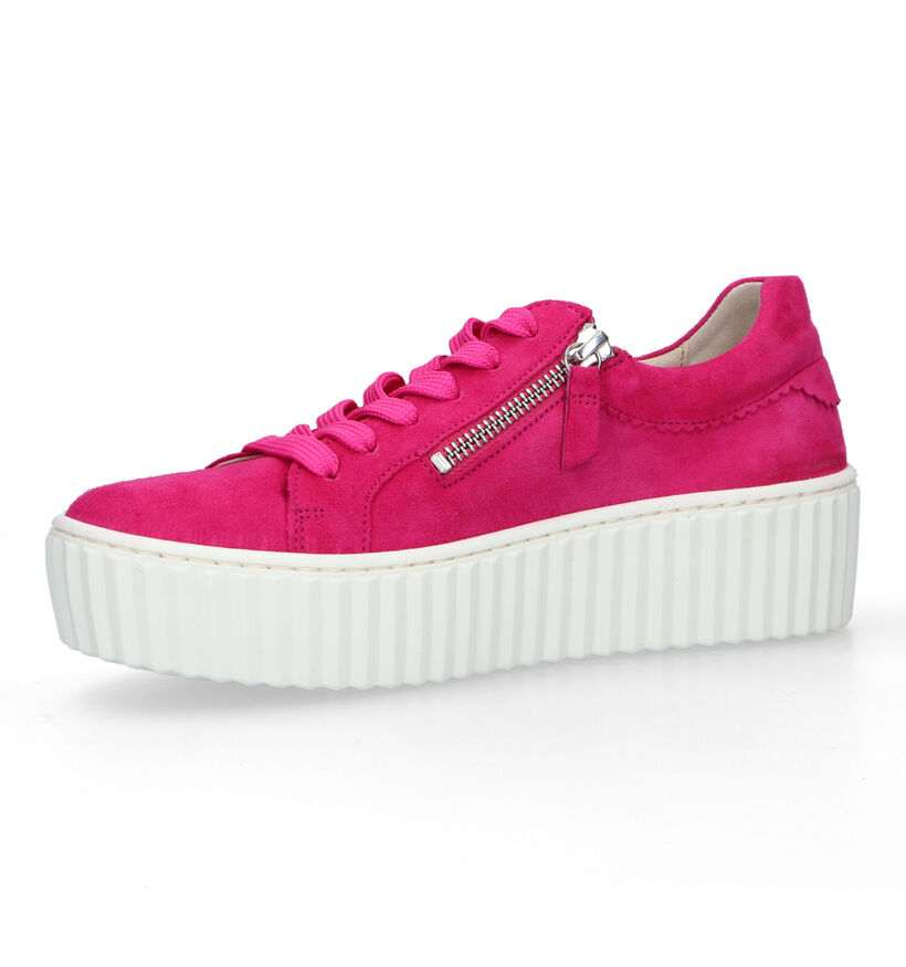 Gabor Best Fitting Fuchsia Sneakers voor dames (323132) - geschikt voor steunzolen