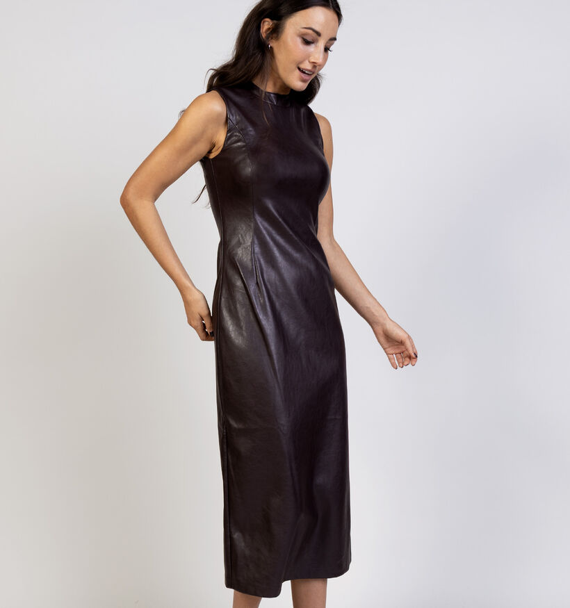 Vila Elana Robe longue en Marron pour femmes (366677)