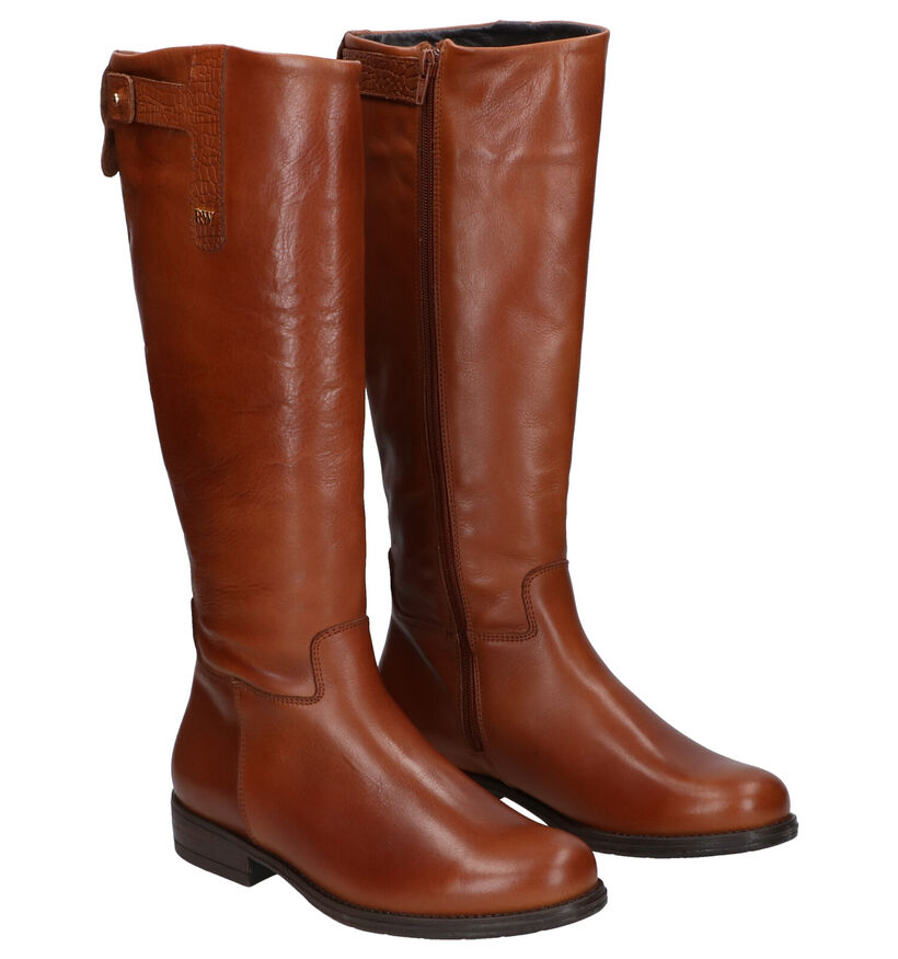 River Woods Allison Cognac Laarzen in leer (298435)