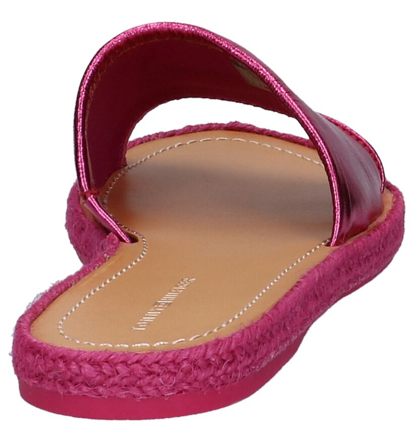 Fuchsia Slippers Tommy Hilfiger in leer (212675)