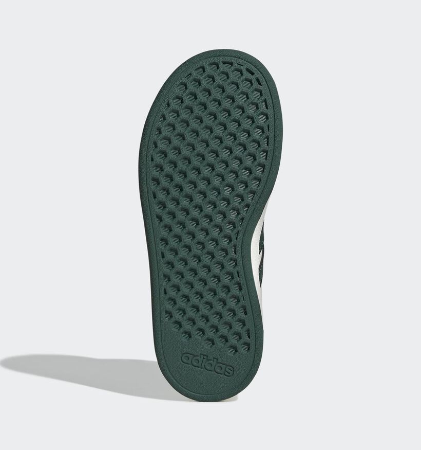 adidas Grand Court 2.0 Baskets en Ecru/Vert pour filles, garçons (359664) - pour semelles orthopédiques