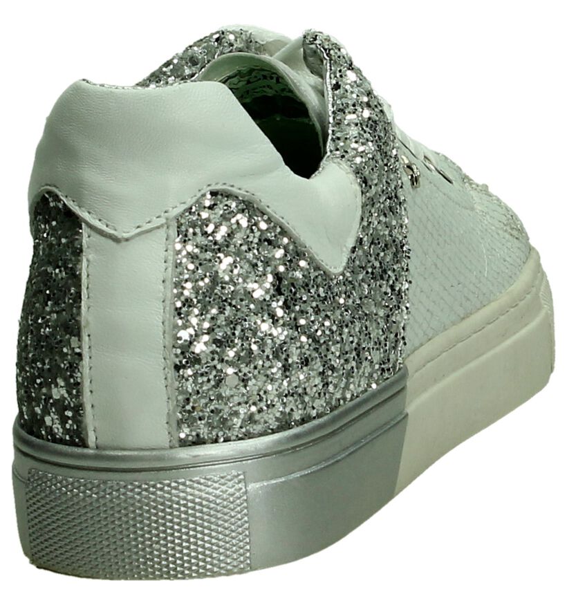 Replay Ecru/Zilver Sneakers met Glitters, , pdp