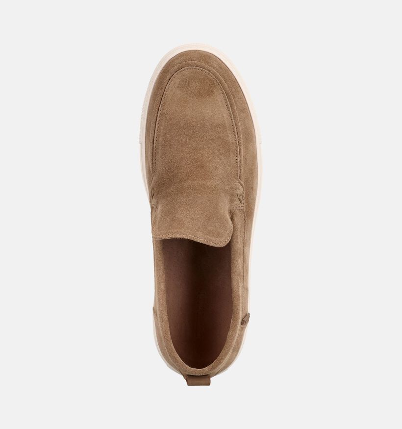 Poelman Taupe Mocassins voor heren (385872) - geschikt voor steunzolen