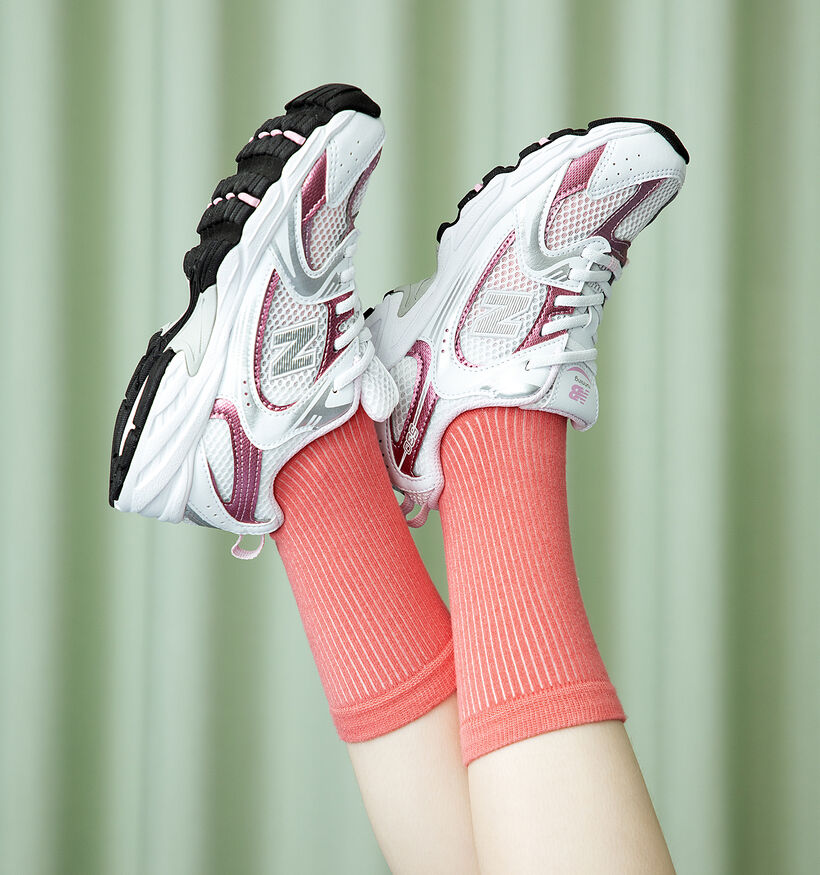 New Balance 530 Witte Sneakers voor jongens, meisjes (353446) - geschikt voor steunzolen