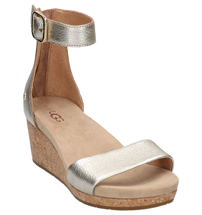 UGG Zoe II Sandalen Goud in leer (266807)