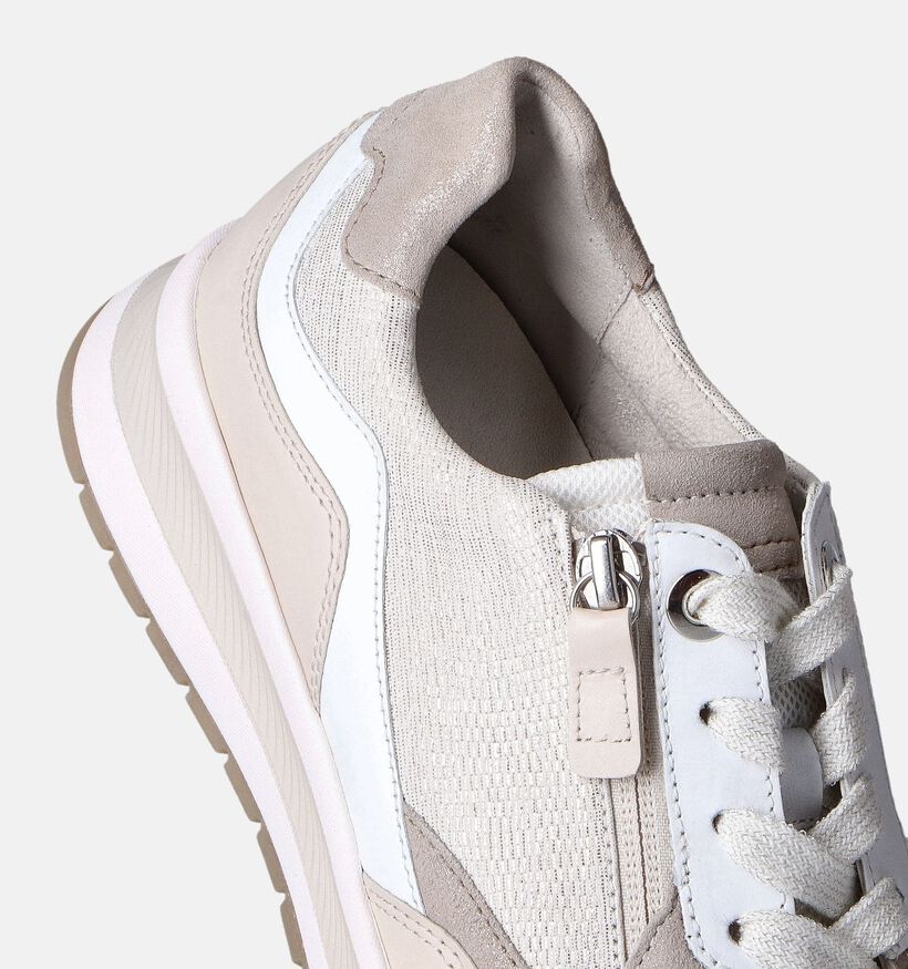 Gabor OptiFit Witte Sneakers voor dames (352074) - geschikt voor steunzolen