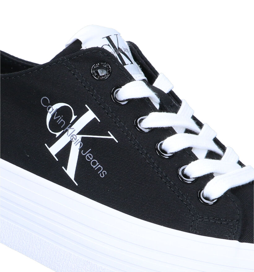 Calvin Klein Vulc Flatform Zwarte Sneakers voor dames (321039) - geschikt voor steunzolen