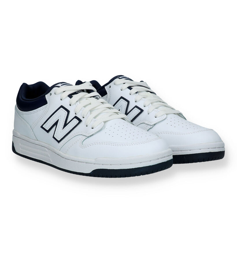 New Balance BB 480 Baskets en Blanc pour hommes (327254) - pour semelles orthopédiques