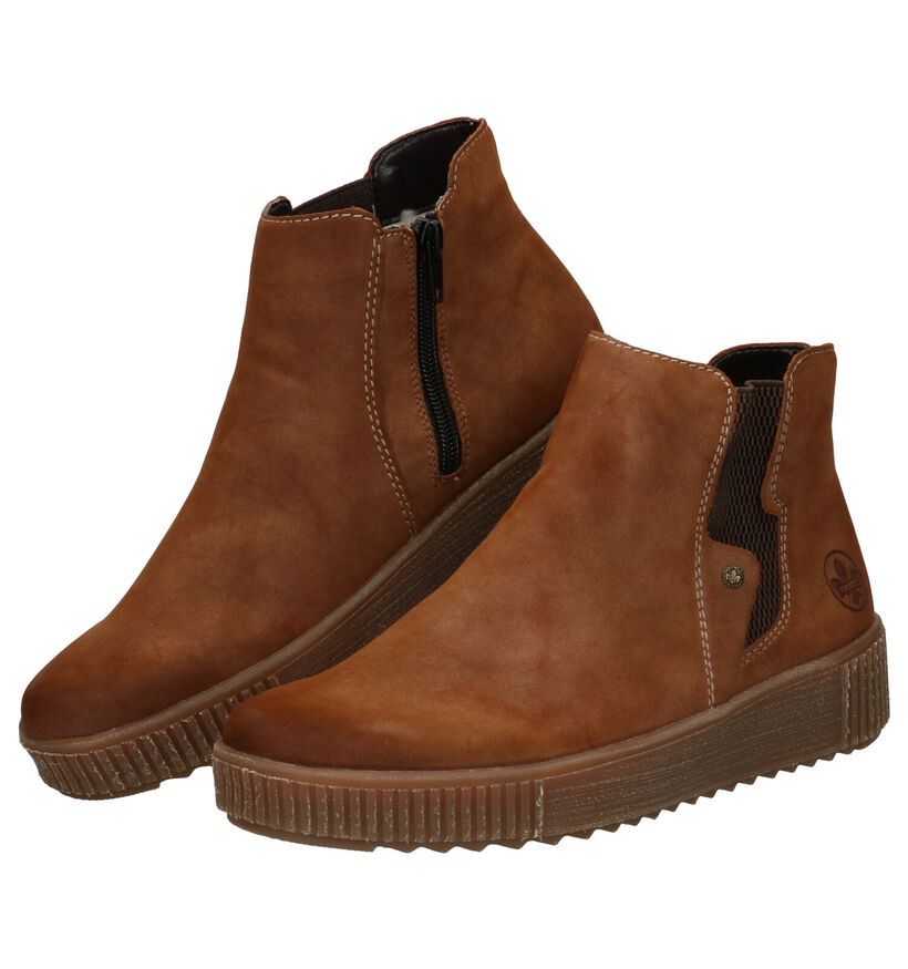 Rieker Cognac Bottines in nubuck (297942)