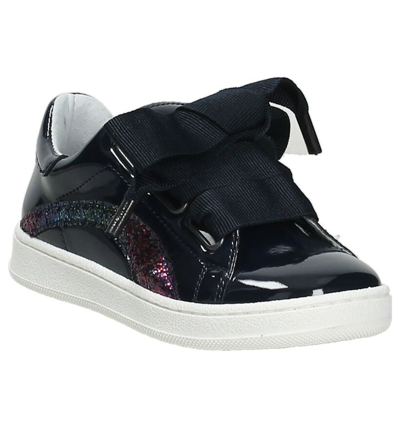 K3 Sneakers met Glitters Donkerblauw, , pdp