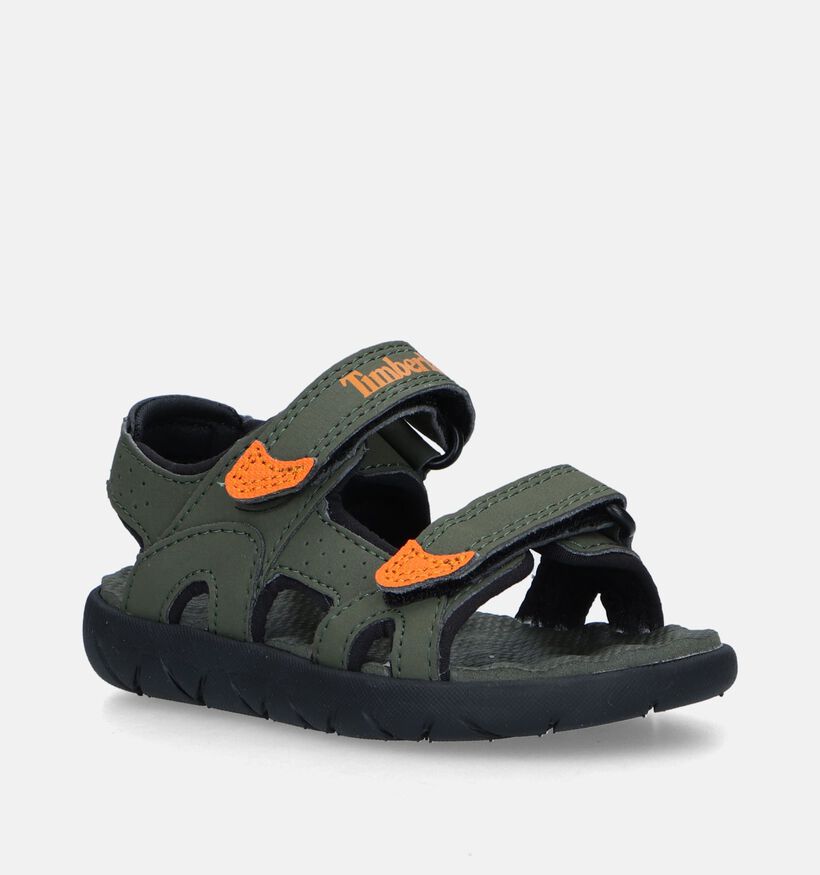 Timberland Perkins Row 2Strap Kaki Sandalen voor jongens (337786)