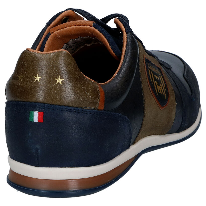 Pantofola d'Oro Asiago Blauwe Veterschoenen in leer (294558)