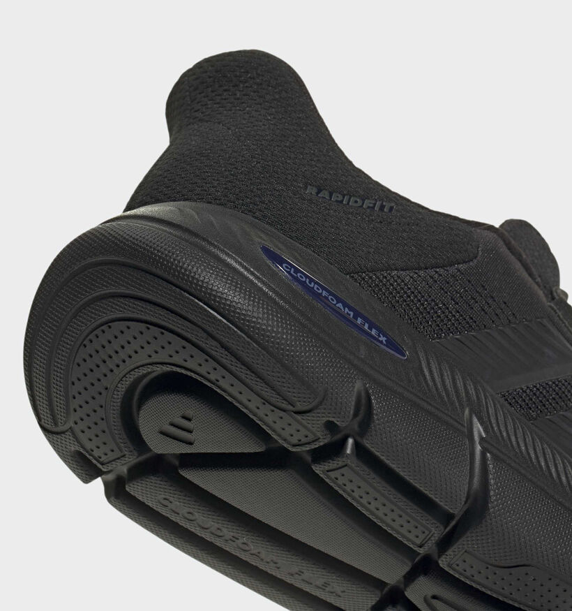 adidas Cloudfoam Flex Slip-on Baskets basses en Noir pour hommes (372570) - pour semelles orthop&eacute;diques