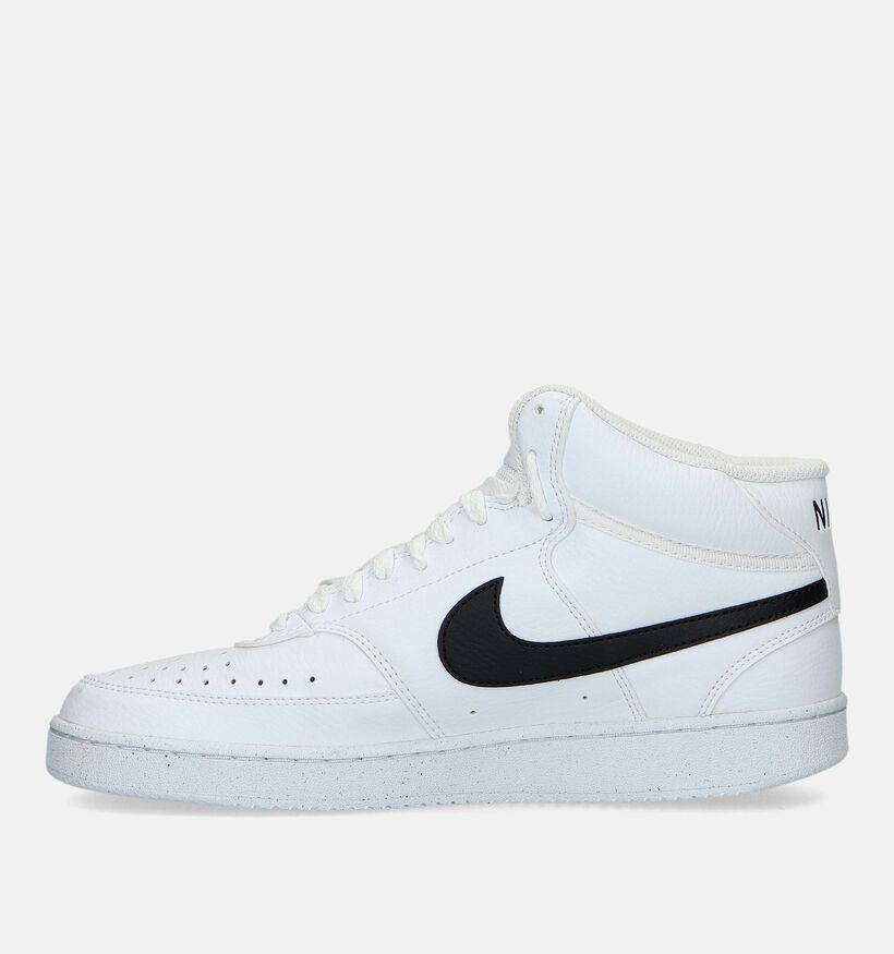 Nike Court Vision Mid Next Nature Baskets en Blanc pour hommes (325146)