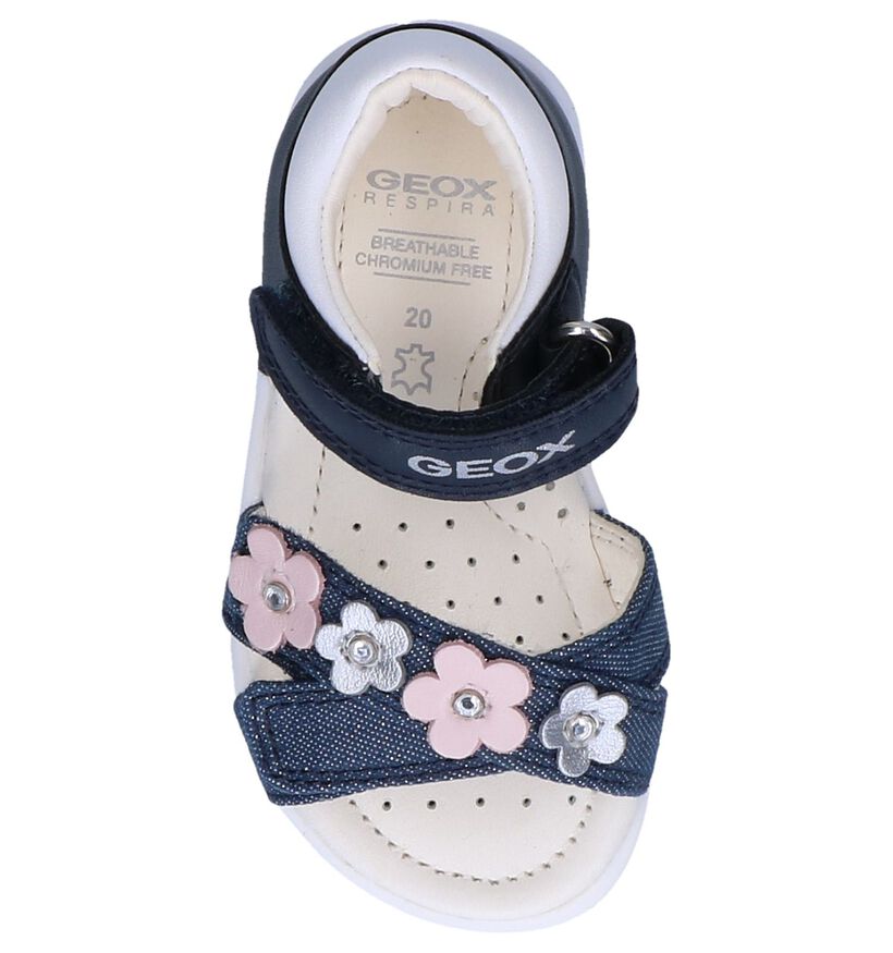 Geox Sandales pour bébé en Bleu foncé en cuir (245031)