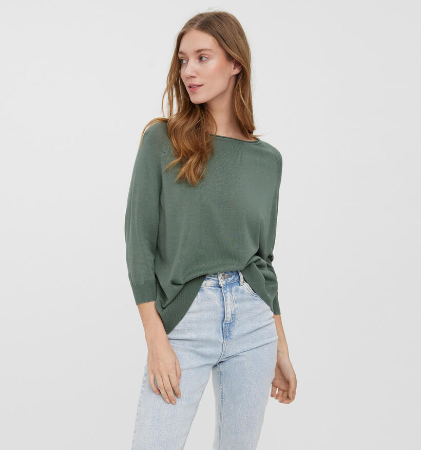 Vero Moda Ellie Pull en Vert pour femmes (338146)
