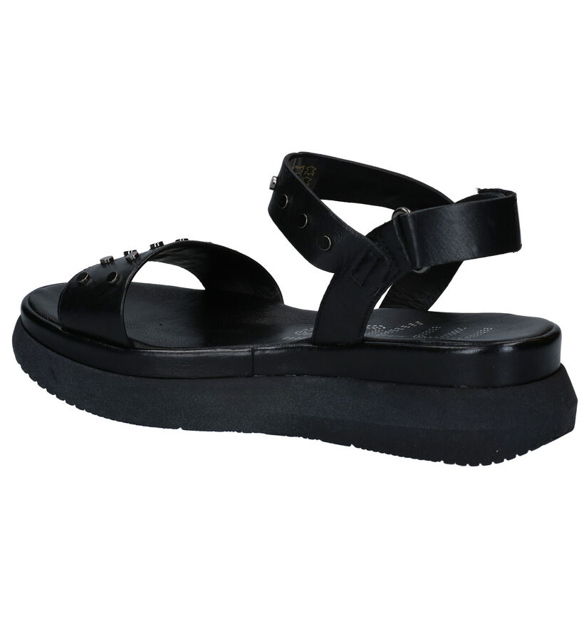 Mjus Zwarte Sandalen in leer (289908)