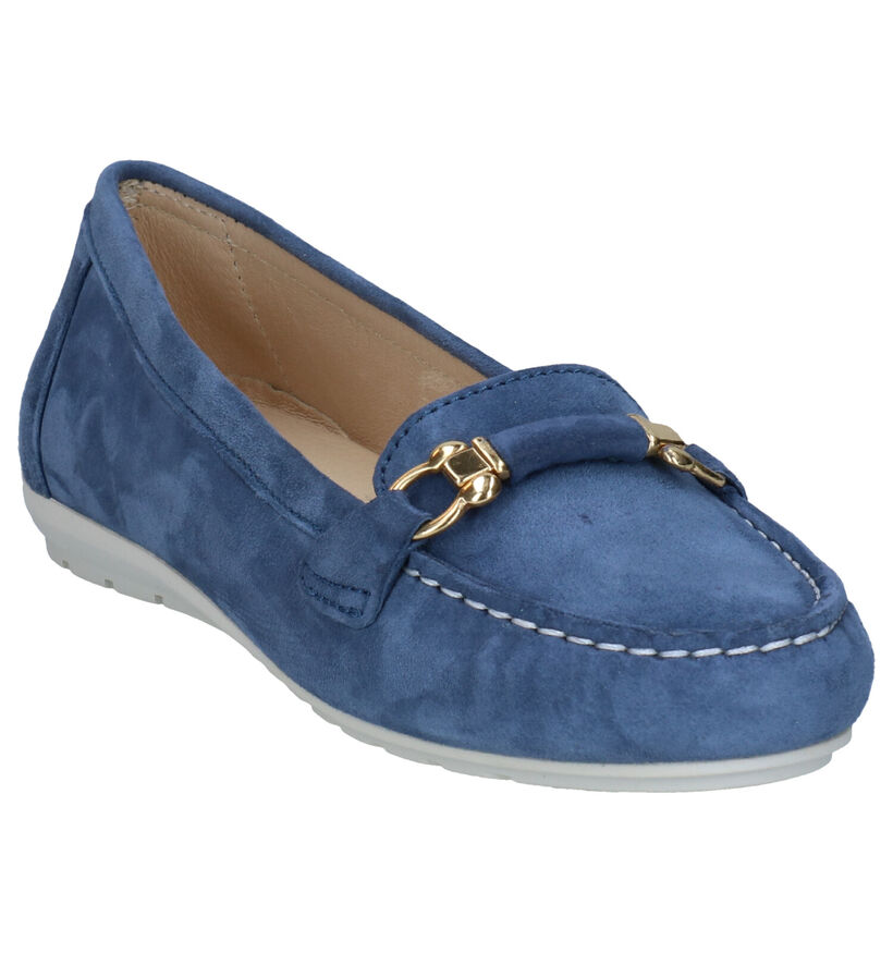 River Woods Mocassins en Bleu foncé en daim (289206)