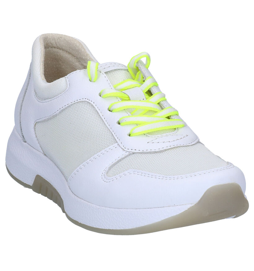 Gabor Rollingsoft Witte Sneakers in leer (288055)