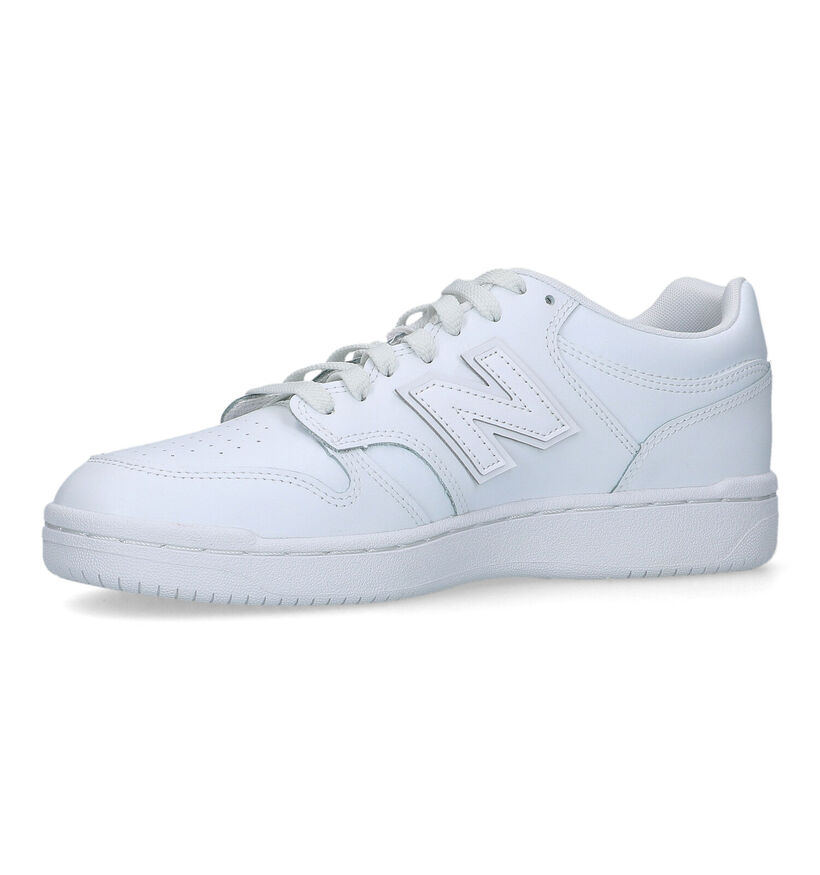 New Balance BB 480 Baskets en Blanc pour hommes (327254) - pour semelles orthopédiques