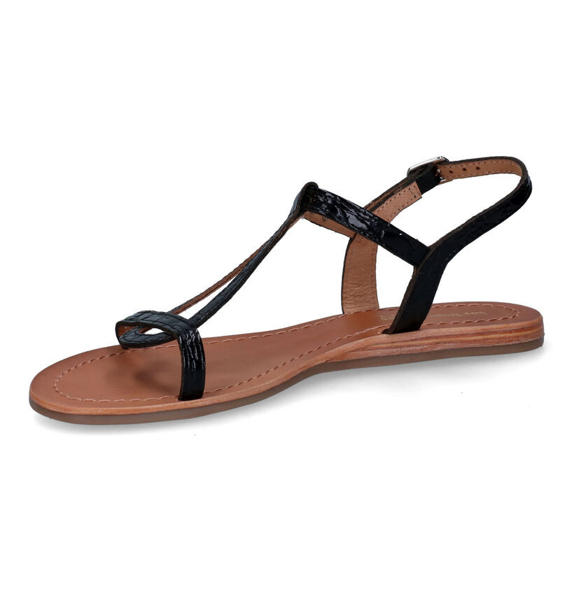 Les Tropeziennes Hacroc Zwarte Sandalen in leer (324762)