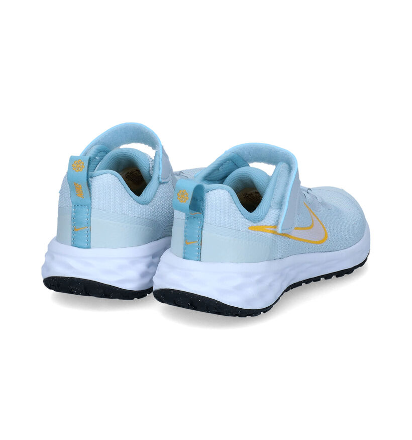 Nike Revolution Baskets en Bleu pour filles (309003) - pour semelles orthopédiques