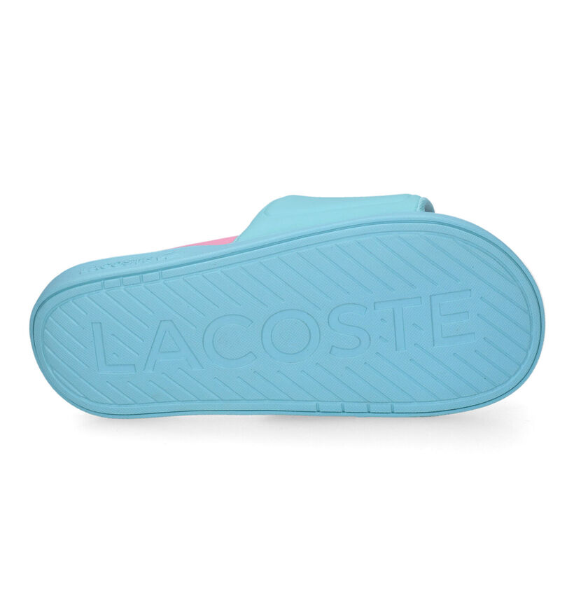 Lacoste Croco Dualiste Claquettes en Turquoise pour femmes (305582)